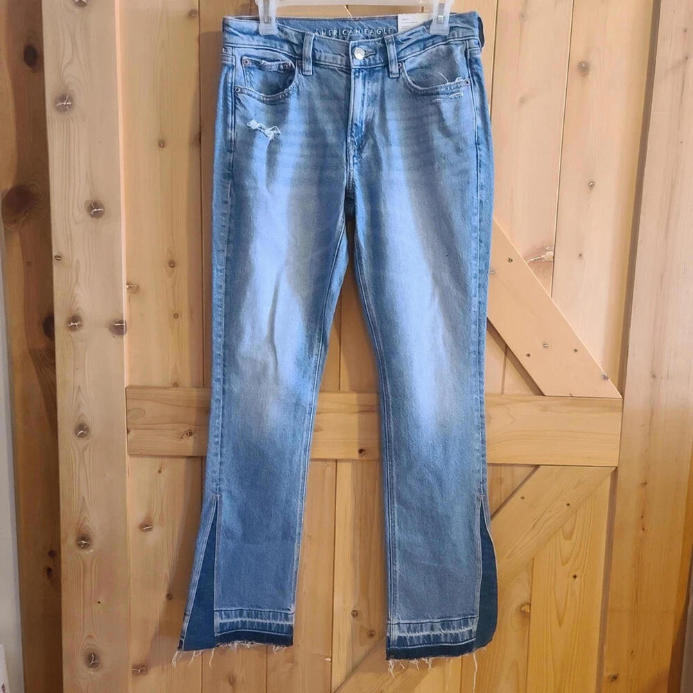 NWT American Eagle Stretch "90’s Low Rise Skinny Kick" Jeans Women Size 6 Reg